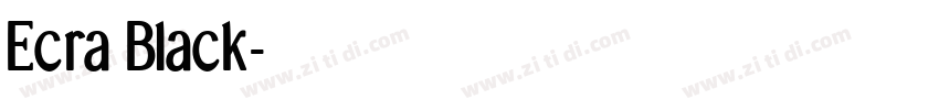 Ecra Black字体转换